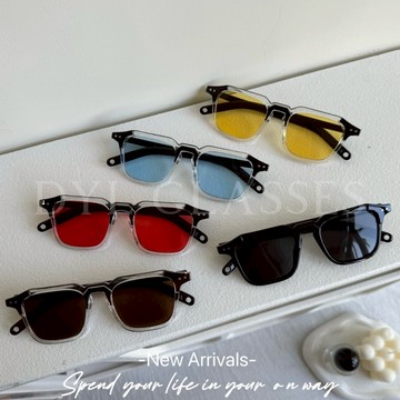 ⒹⓎⓁ┊ 5ᴄᴏʟᴏʀ🪴韓系個性潮流半透框墨鏡 大框 方框 小紅書熱賣 韓星 眼鏡 抗uv 時尚墨鏡 明星