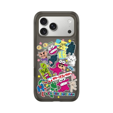iPhone 17 Pro Max AirX 本質黑 - 蠟筆小新 Crayon Shinchan - 蠟筆小新經典拼貼款