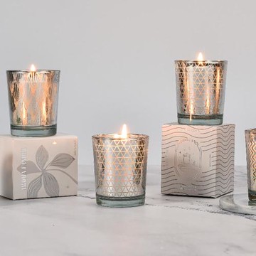 PinUpin (超值2入)輕奢華精油薰香蠟燭50g 環保無煙天然大豆蠟(2種味道)