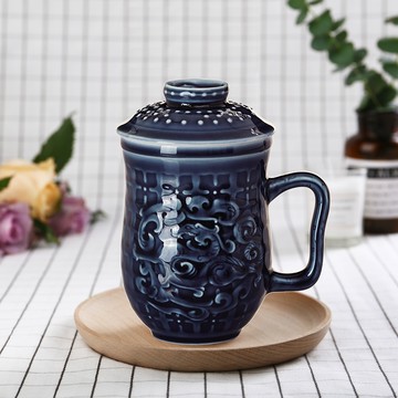 乾唐軒活瓷 | 勢在必得三件杯  / 附茶漏 / 2色 380ml