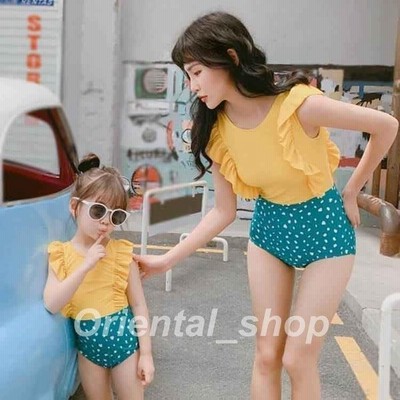 2色 親子 女の子 水着 お姫様 キッズ 子供 花柄 ワンピース水着 レディース 着痩せ 子供用 温泉水着 夏 単品売り 通販 Lineポイント最大get Lineショッピング