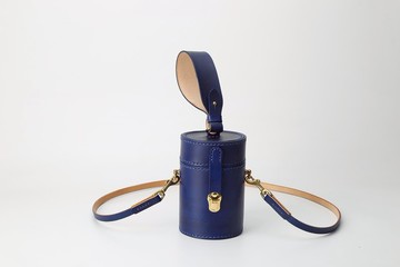 【客订版】驹缝手缝真皮迷你水桶包单肩斜挎手提包