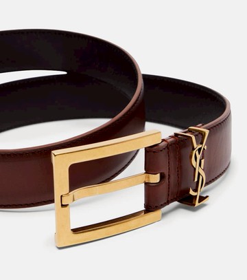 Saint Laurent Cassandre leather belt