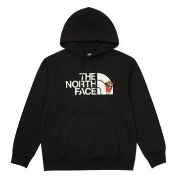 The North Face 北臉 長袖上衣 男 帽T M TNF CORE NUPTSE BEAR HOODIE GRAPHIC 黑 NF0A8F0CJK3