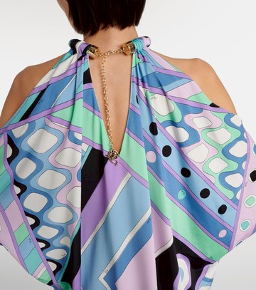 Pucci Vivara-print jersey satin kaftan