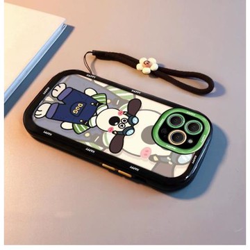 適用蘋果17promax手機殼16新款15promax網紅14女款13硅膠12全包11防摔7帶掛繩plus高級感iPhone13開心掌門狗