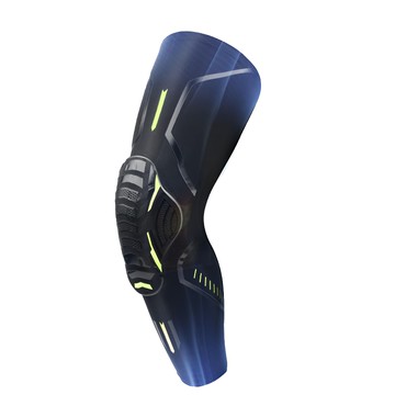 A-ZEAL 高強度防撞運動護膝-1入(人體工學設計/鱗紋防撞墊/高彈性SP7080)黑色L號  黑色  L號