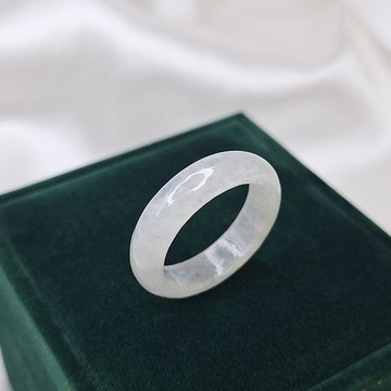 冰玻種 蜜黃 戒指 玉戒 國際圍16 內徑19.1 | 天然緬甸玉A貨翡翠