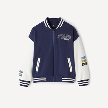 Roots 大童-ATHLETICS DEPT VARSITY 外套 (深藍灰)