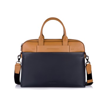 【pierre cardin 皮爾卡登】商務跳色公事包