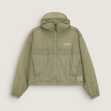 Cropped UV Visor 女款綠色外套