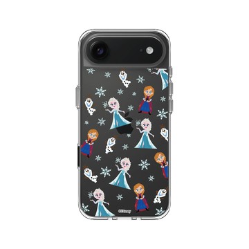 iPhone Air Clear Case（相機按鈕） 透明 - 迪士尼-公主系列 Disney Princess - 冰雪奇緣 - 角色集合
