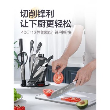 十八子作菜刀套裝 家用全套廚房刀具切菜斬骨頭水果刀不銹鋼組合
