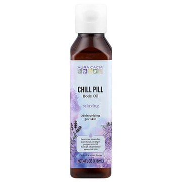 Aura Cacia, Chill Pill，身體油，4 液量盎司（118 毫升）