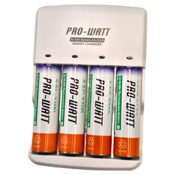 PRO-WATT 華志 湯淺鎳氫3號4個充電組 PW-L104-1236-25 2500mah  1個