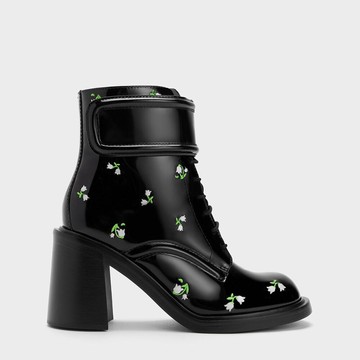 Rosalie 真皮粗跟短靴