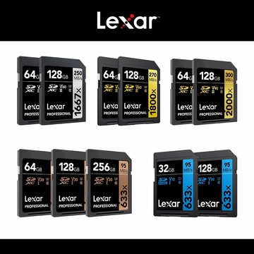 隔日到貨🚚【Lexar 雷克沙】SDXC 記憶卡-32G/64G/128G/256G/512G 大卡 相機卡 原廠正貨