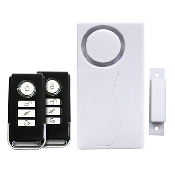 e-kit 逸奇 門磁門窗防盜警報器緊急警報器 + 迎賓門鈴1對2遙控器 75g  ES-33B