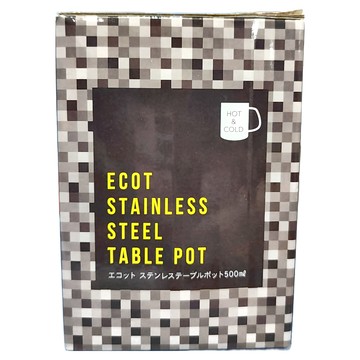 珍珠金屬 ECOT系列 不鏽鋼餐桌保溫壺 HB-4380  500ml  1個