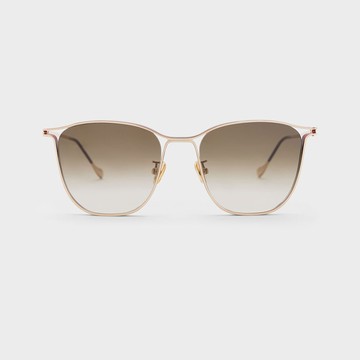 蝴蝶金屬框墨鏡