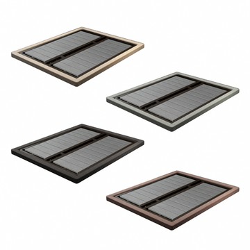 【IDEA】5尺雙人無床頭懸浮加密靜音床架/床底二件組(帶感應燈/四色可選)深卡其