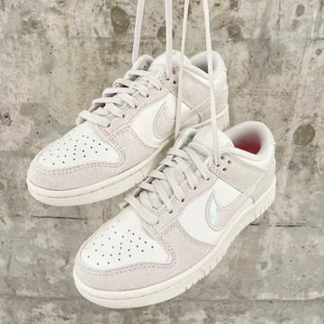S.G NIKE DUNK LOW HF5074-133 女休閒運動鞋 雷射炫彩 米白粉