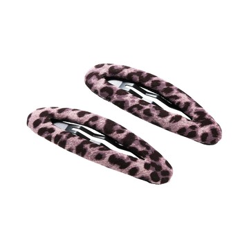 暮莓豹紋髮夾組 / Dusk Berry Leopard Hair Clip Set