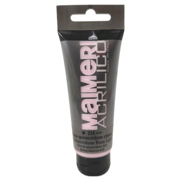 MaIMeRI 美利 壓克力顏料 喹吖啶酮淺玫瑰紅  75ml  1色