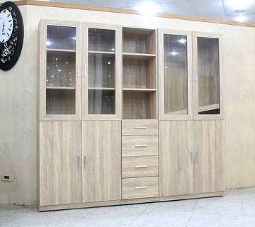 【歐風別館】長美梧桐色6.6尺書櫃【基隆至台中免運費】