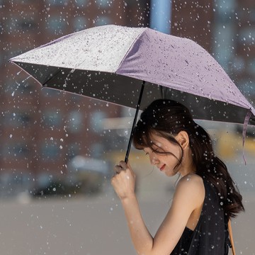 rento 日式超輕黑膠蝴蝶傘 晴雨傘-紫丁香