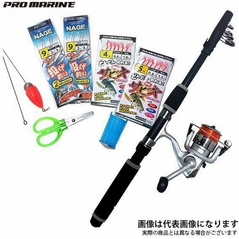 プロマリン サビキ ちょい投げ コンパクトセット サビキ釣りセット 初心者 サバ アジ イワシ サヨリ 通販 Lineポイント最大0 5 Get Lineショッピング