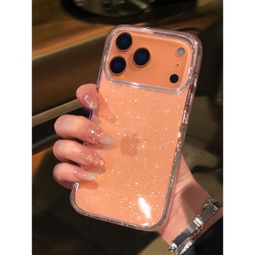 透明細閃適用蘋果17promax手機殼iPhone16pro奢華高級感17Air氣質女神15網紅爆款閃粉14全包防摔13硅膠保護套