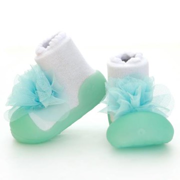 韓國Attipas快樂學步鞋-胸花綠