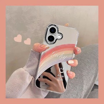 適用蘋果16promax新款手機殼iPhone16高級感女款15pro鏡面14plus硬殼12個性小眾11韓系ins風防摔防滑保護套13