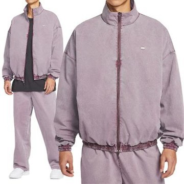 Nike Wvn Game Jkt 男款 紫色 水洗 立領 拉鍊 夾克 外套 IF1549-502