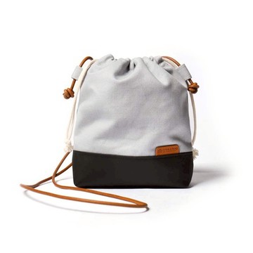 icleaXbag｜束口小廢包 皮繩背帶(沒有墊肩)