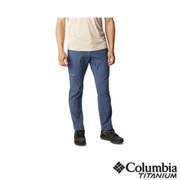 Columbia哥倫比亞 男款-鈦 Wanoga 防曬UPF50防潑長褲-夜幕藍 UAE58780JG/IS