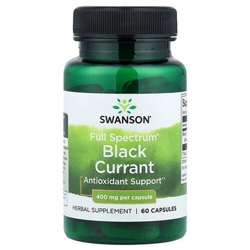 Swanson Vitamins, 多面® 黑醋慄，400 毫克，60 粒膠囊