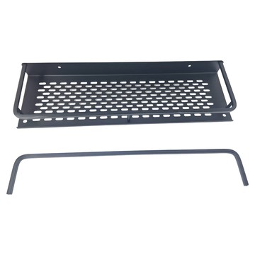 浴室置物架 有桿有鈎  40 x 12 x 4.5cm  黑色  1個