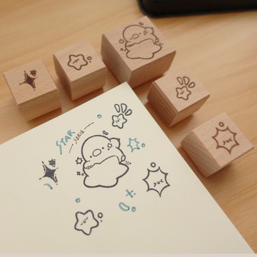 【手帳印章】星星系列 (5入)