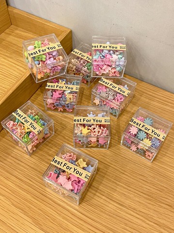 彩色小號夾子兒童劉海前額抓夾頭飾女童側邊碎發發夾頂夾迷你發卡