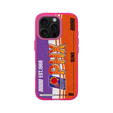 iPhone 16 Pro Clear 粉漾桃 - NBA - 復古球員卡-鳳凰城太陽 Phoenix Suns - Vintage Card