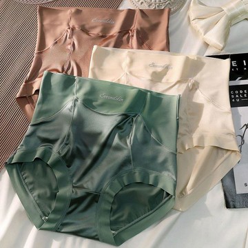 週榜冠軍🎉輕奢內褲女高腰收腹不卷邊抗菌無痕冰絲夏季薄款提臀新款簡約女士NUX9