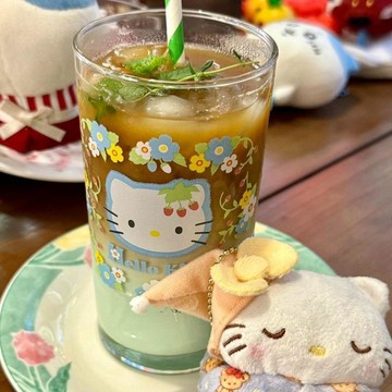 🔥臺灣出貨🔥可愛helloKitty玻璃杯中古高顏值家用杯子果汁牛奶杯咖啡飲料冰塊