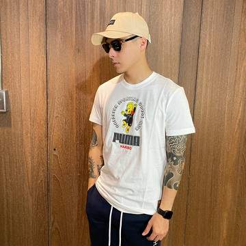 美國百分百【全新真品】PUMA X HARIBO 聯名款 小熊 短袖 T恤 男款 T-shirt 白色 BO96