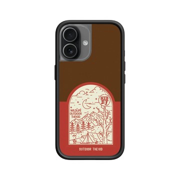 iPhone 17 Mod NX -邊框背蓋組合 (相機按鈕) 黑 - KID - 夜宿露營KID