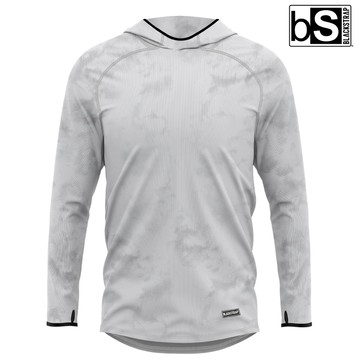 【紅利換購】BlackStrap Brackish Hooded Top 男連帽防曬透氣長袖上衣 【印花淺灰/Sundye Gray】