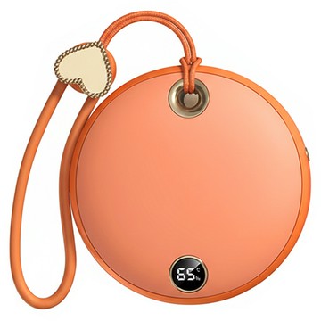 POWERRIDER WS26 Plus 毛絨暖暖蛋 5V/2A(MAX)充電輸入 5000mAh電池容量  暖陽橙