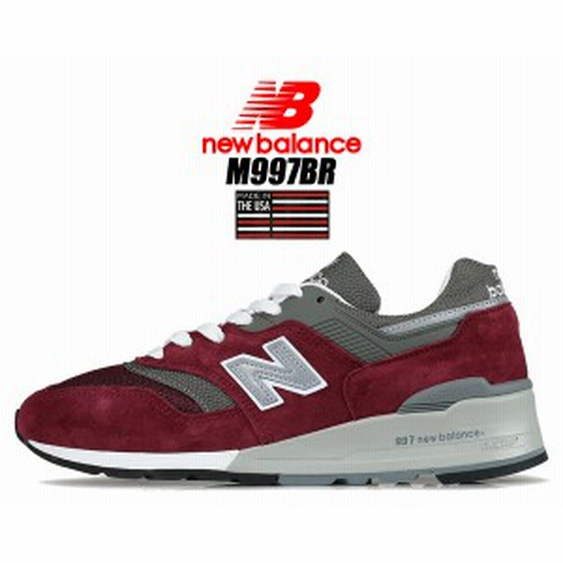 ニューバランス 997 New Balance M997br Made In U S A スニーカー D ワイズ スウェード バーガンディ 通販 Lineポイント最大1 0 Get Lineショッピング