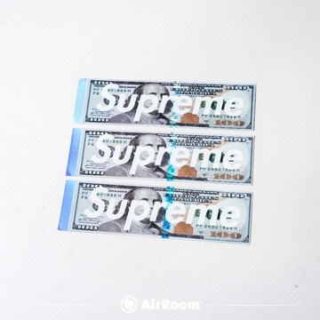AirRoom 正品現貨 Supreme Money Box Logo Sticker 美金 貼紙